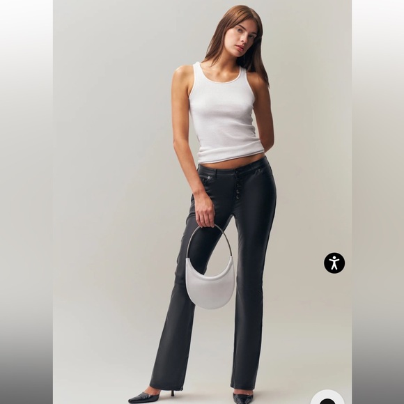 Women's Black Straight Leg Pants - Picture 7 of 7